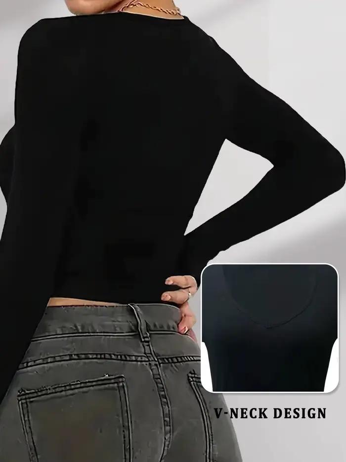 T-shirt à manches longues pour femme.