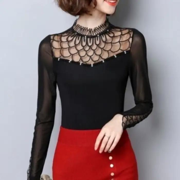 Chemise à manches longues pour femmes