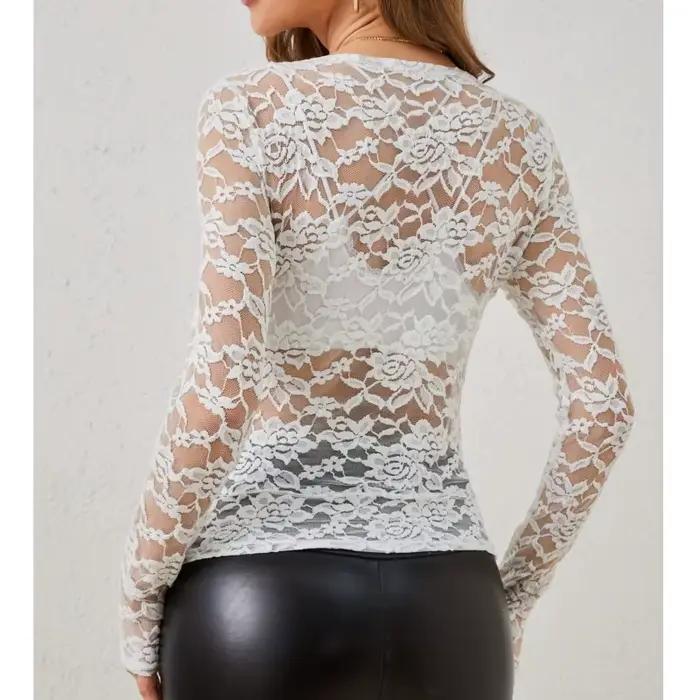 T-shirt à col en V et encolure en éventail