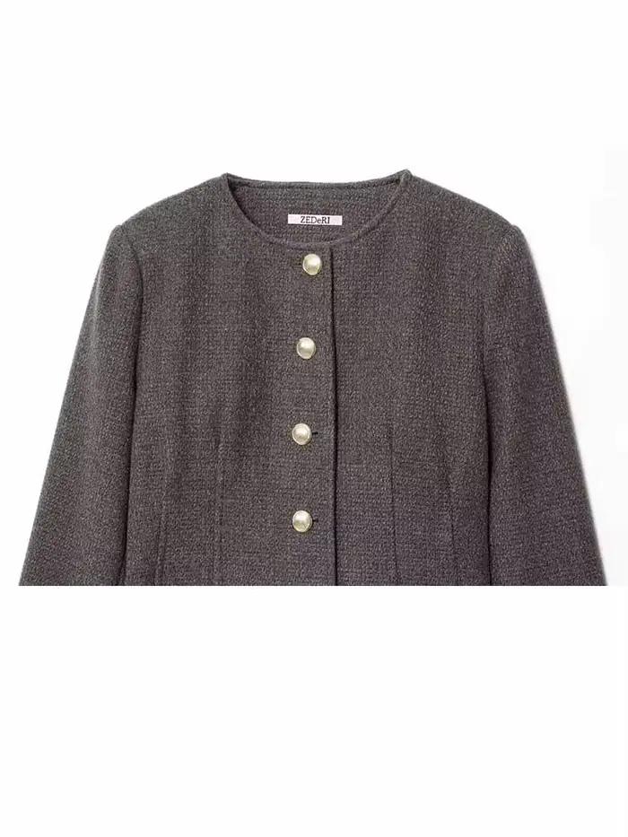 HH Femme – Manteau Printemps Chic à Manches Longues