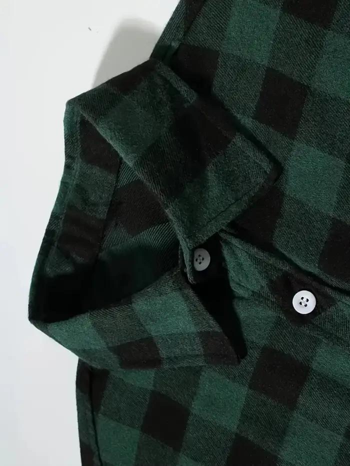 Chemise Tendance Y2K à Carreaux LVLAEA pour Homme