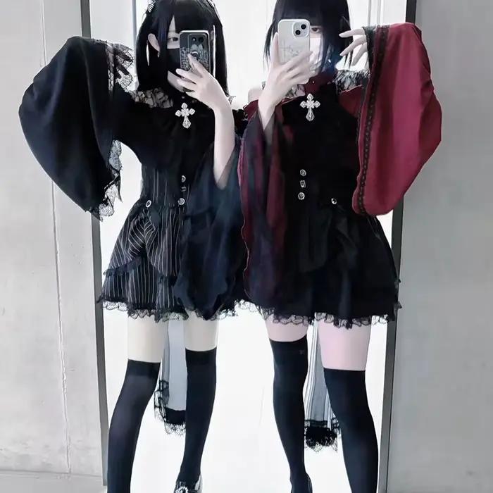 Jirai Kei Lolita Y2K-Chemises Kawaii pour Femme