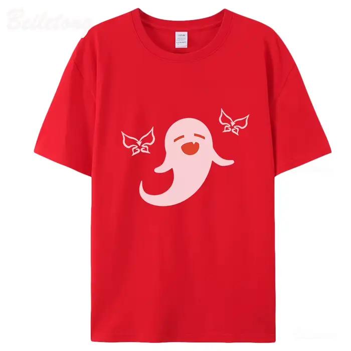 T-shirt Genshin Impact Hu Tao Ghost 100% coton Harajuku Kawaii Graphics Casual pour femme printemps été occassions spéciales