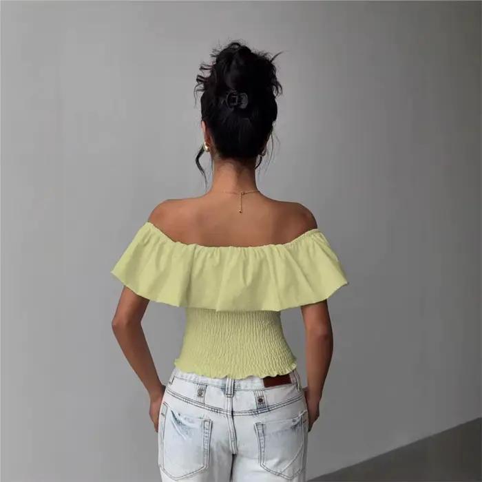 Haut asymétrique amincissant et cintré pour femme – Tendance mode féminine