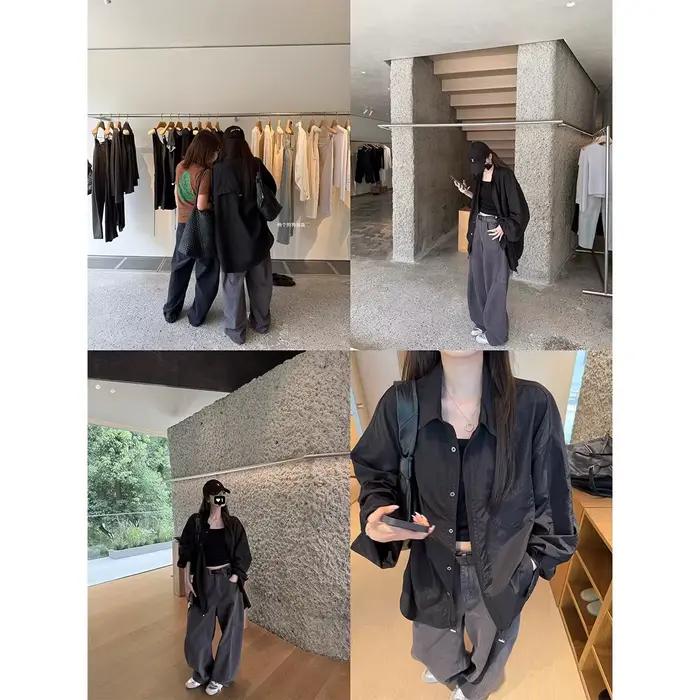 Trench-Coat Style chemise avec cordon de serrage