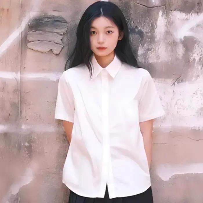 Chemise blanche classique décontractée