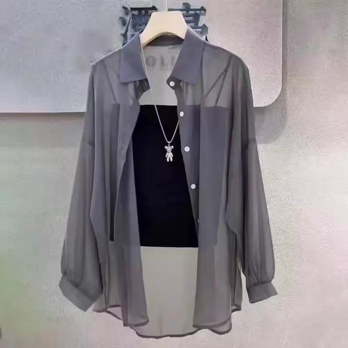 Chemise transparente pour femmes