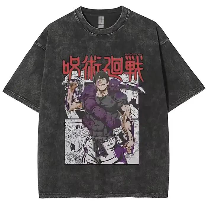 T-shirts Anime Jujutsu Kaisen Gojo Satoru Lavés pour Hommes et Femmes