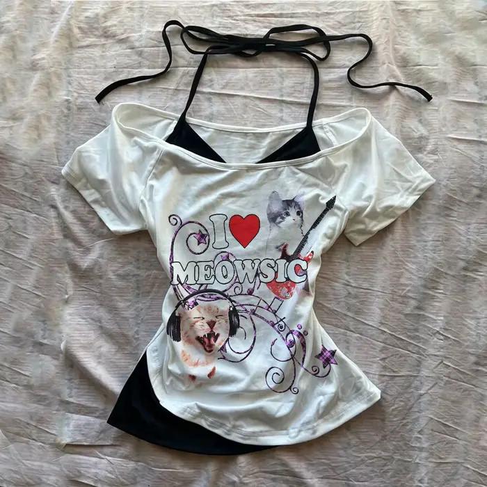 Vêtements pour femmes Y2k Kitty japonais