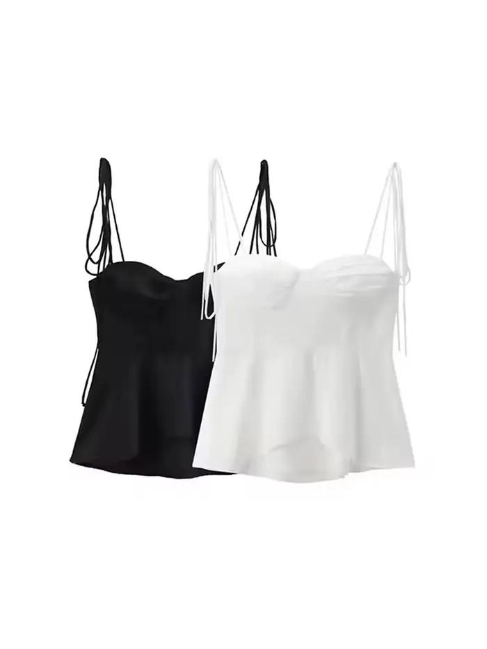 Hauts bustier asymétriques pour femmes