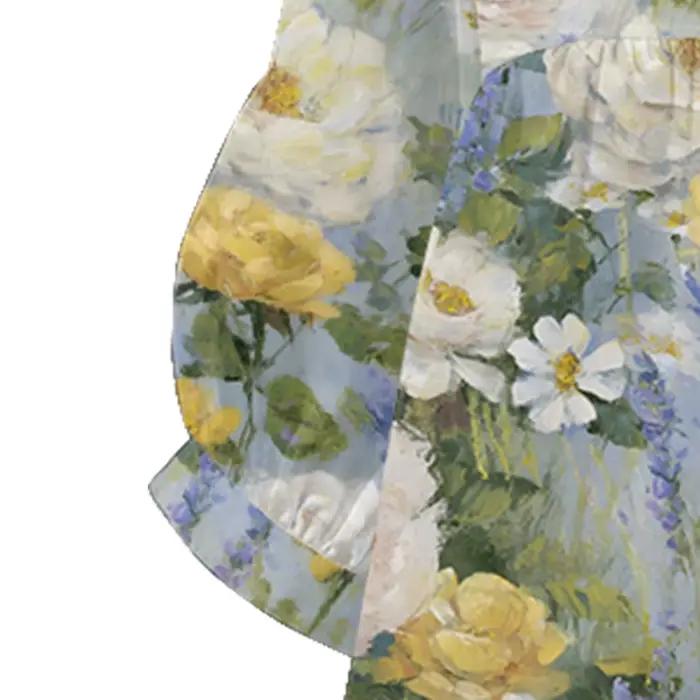 Chemisier imprimé Floral Vintage pour femmes