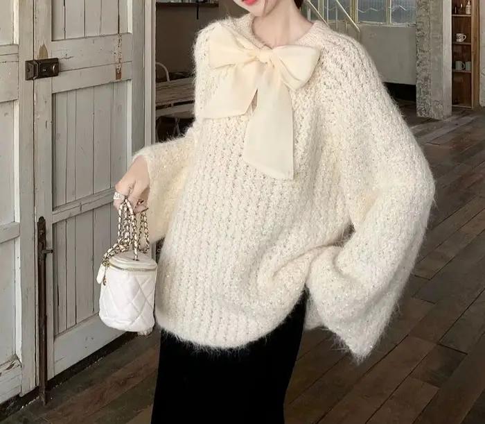 Arcs Style décontracté et paresseux Pull haut de gamme doux et lisse Chemise tricotée