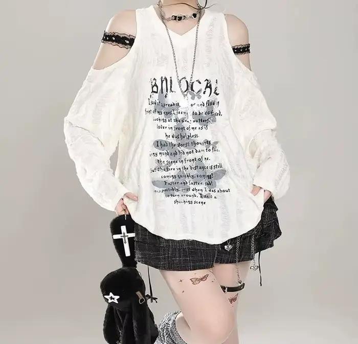 Haut T-shirt à manches longues pour femme