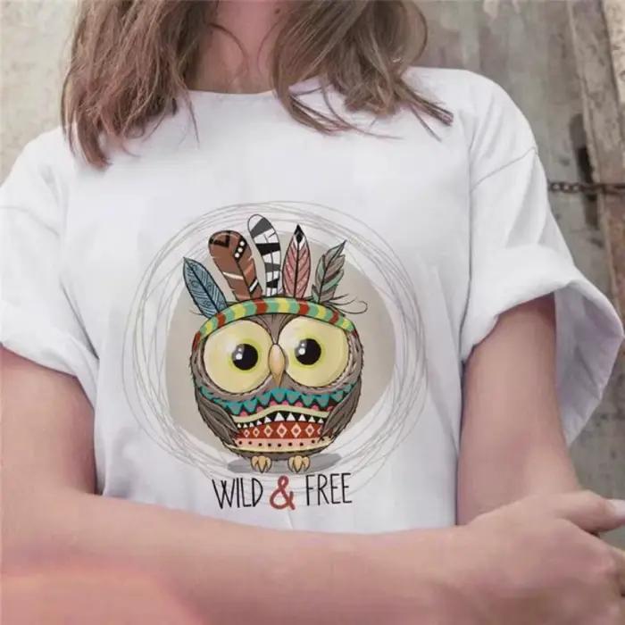 T-shirt à manches courtes pour femme, design vintage et dessin animé, confortable et élégant, idéal pour les sorties entre amis et les journées de travail