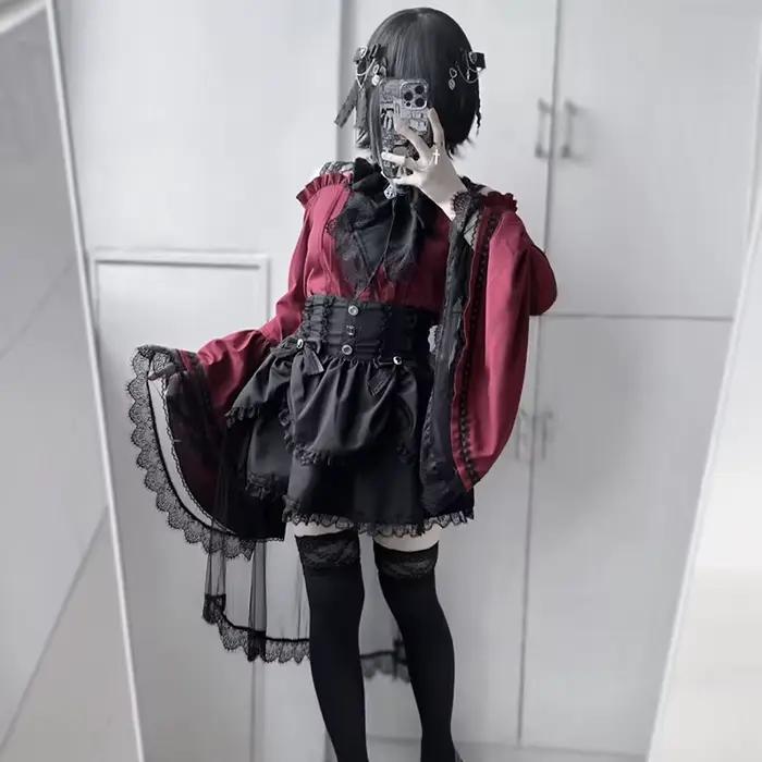Jirai Kei Lolita Y2K-Chemises Kawaii pour Femme