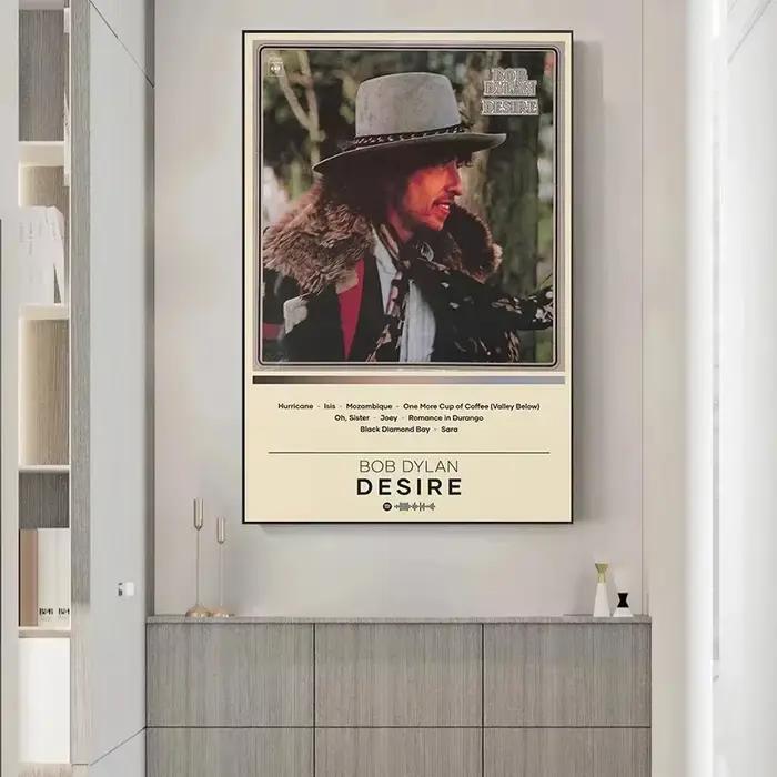 Affiche Toile Musicale Étoile Bob Dylan Impression Noir Blanc Style Moderne Animal Compagnie Occasions Spéciales À Offrir