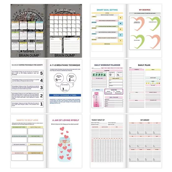 Mega Bundle Planner ADHD 2026 : système d'organisation 7 en 1 pour le point et le bien-être mental