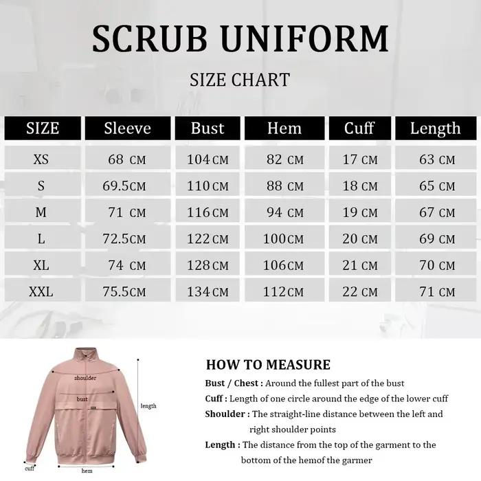 Uniforme médical HTTHDD haut doux pour femmes et hommes en polyester, rayonne et élasthanne, anti-poussières, printemps été automne hiver, vêtements de travail et uniformes médicaux