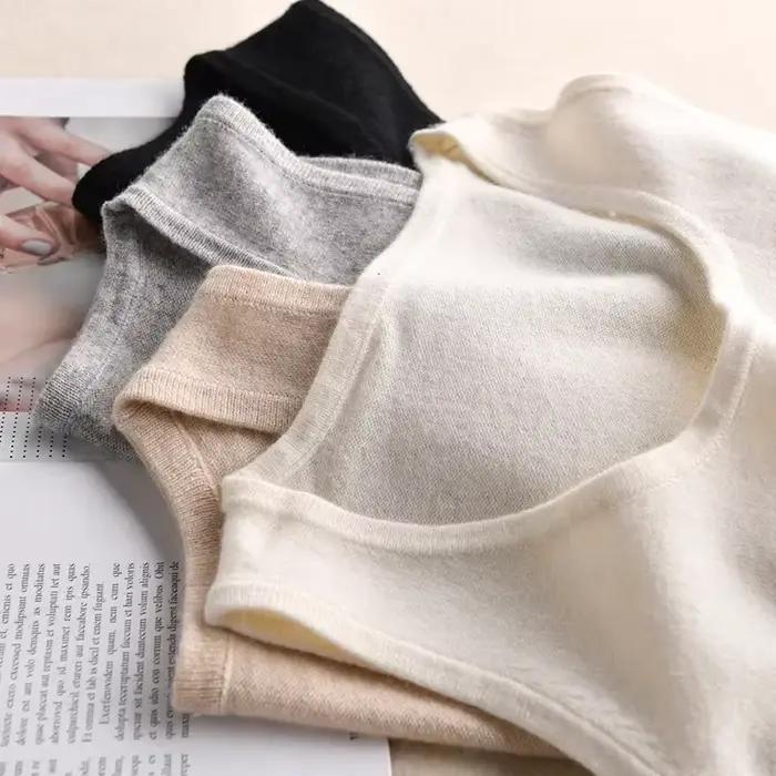 Camisole en cachemire et laine