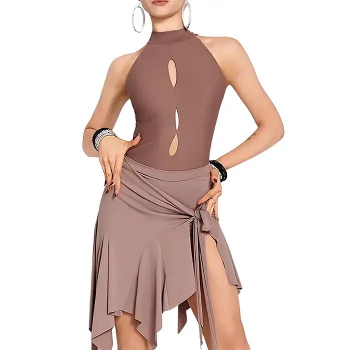 Ensemble de robe de danse latine pour femmes