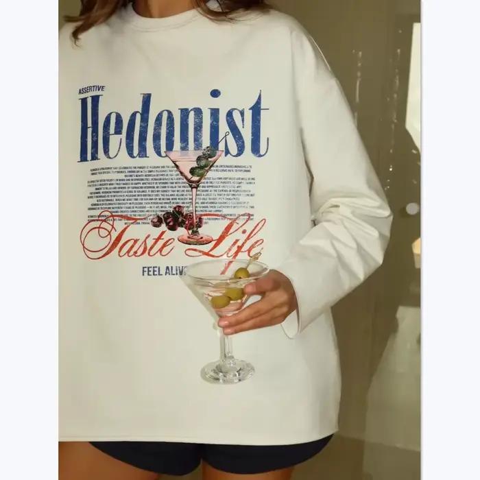 T-shirt blanc en pur coton à manches longues pour femme