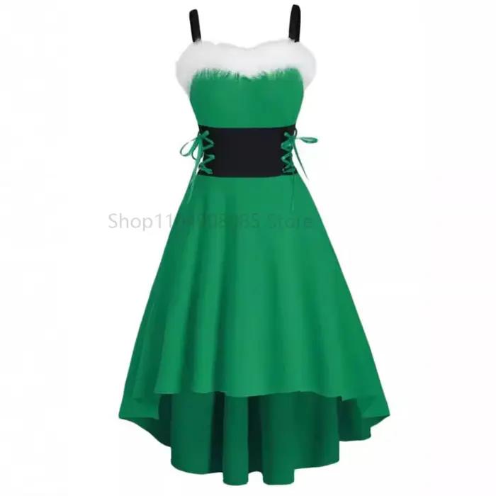 Robe de noël à fleurs pour femmes