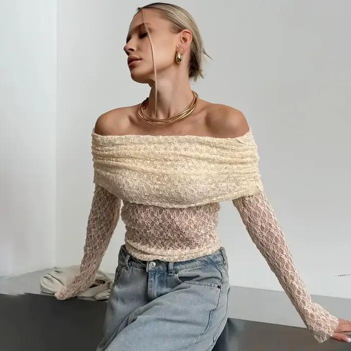 Haut asymétrique sexy Tuularose pour femme