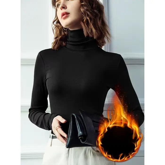 Chemise à col roulé pour femmes