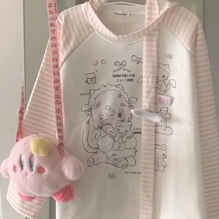 T-shirt à manches longues et col rond pour femme