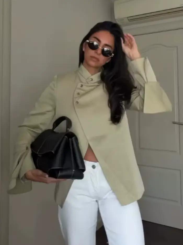 HH Femme Veste de printemps style urbain
