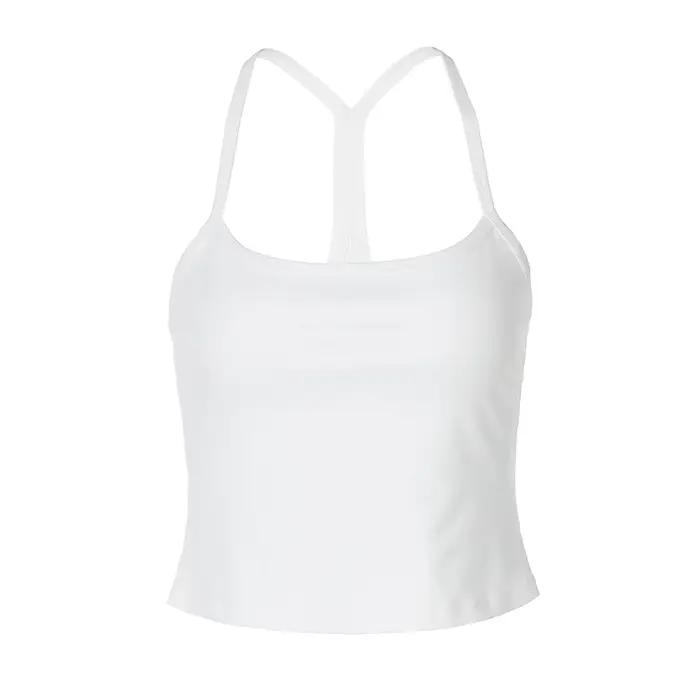Basique serré ajusté culture hauts mode coréenne rose dos nageur débardeur vêtements d'été femmes Camisole P16-AF10