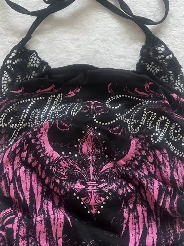 Crop top grunge pour femme