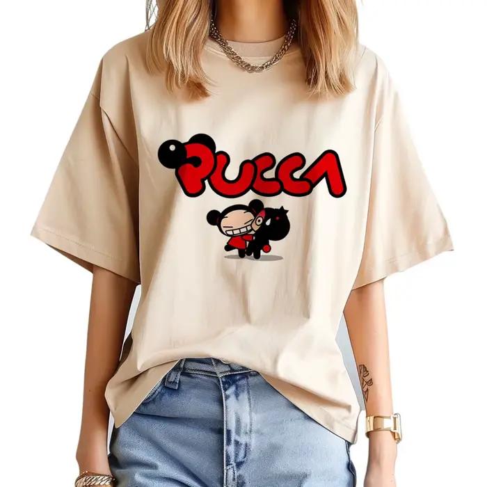 Pucca t shirt femme, manga comique japonais t