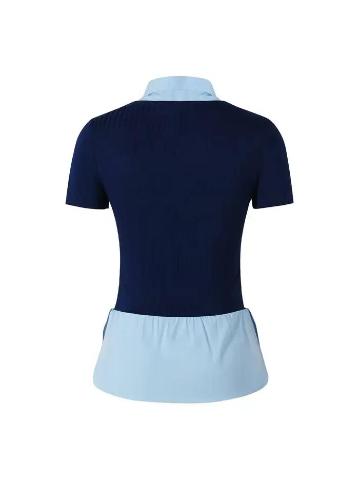 T-shirt pour femme Printemps-Été Bleu marine