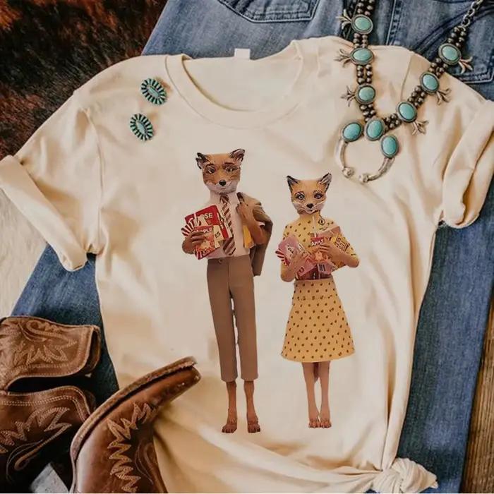 Wes Anderson haut femmes streetwear haut fille drôle anime graphique vêtements