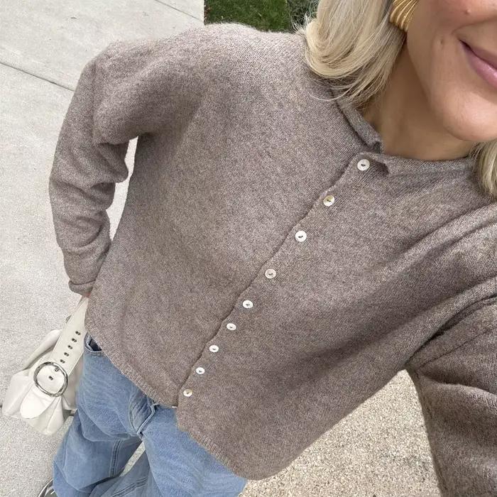 Cardigan hirigin en polyester ample et décontracté pour femmes, style Y2K, automne-hiver, streetwear, parfait pour les occasions spéciales