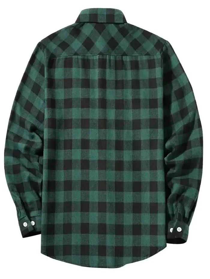 Chemise Tendance Y2K à Carreaux LVLAEA pour Homme