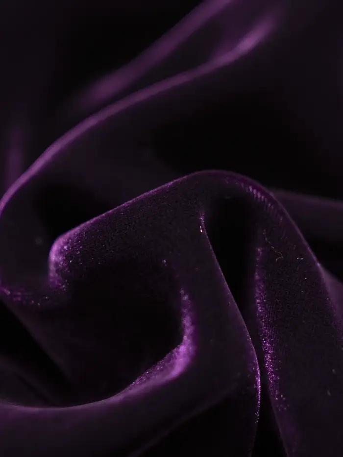 Robe gilet élégante en velours violet pour l'automne et l'hiver