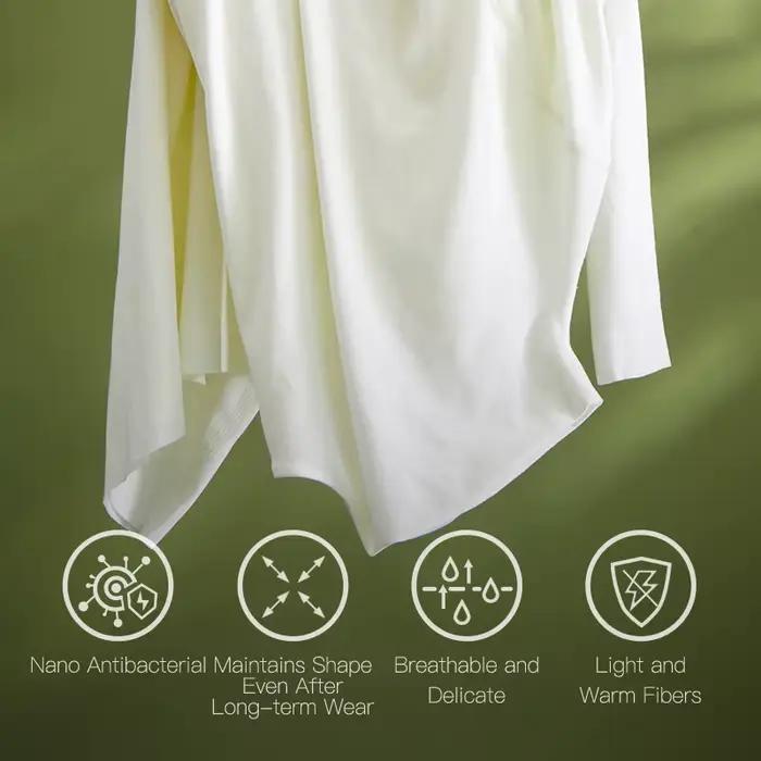 SUJIIN femmes col roulé T-shirt chaud sous-vêtement thermique vêtements d'hiver à manches longues hauts automne femme