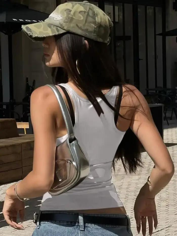 Débardeur une pièce à lacets Y2K élégant pour femmes style moderne occasion spéciale été 2025