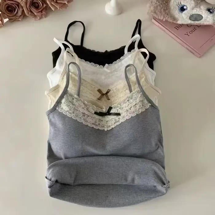 Crop Top en Dentelle pour Femme