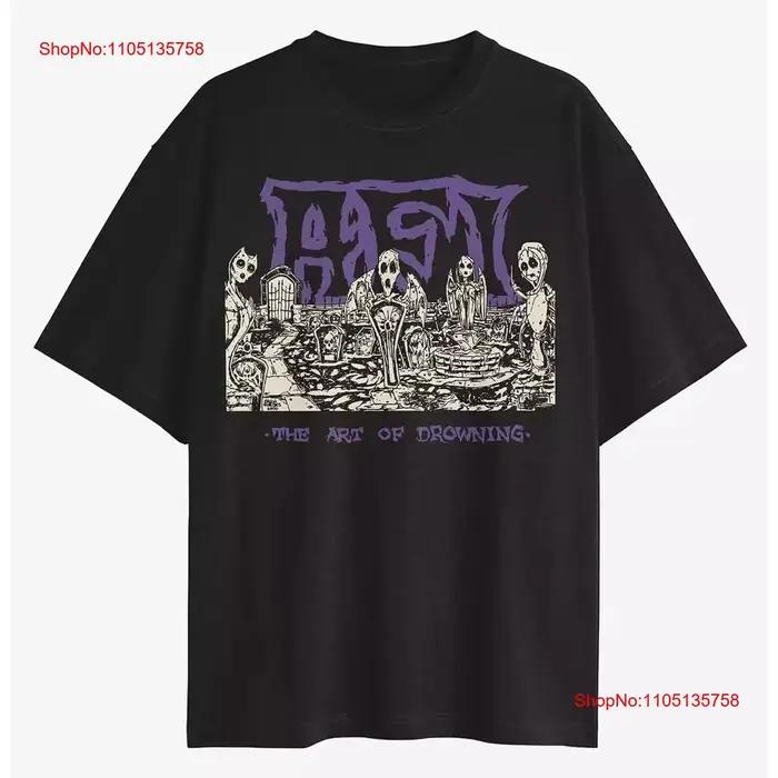 AFI L'Art Of Drowning T Shirt vintage Haut délavé pour un usage quotidien Doux Vêtements de créateurs décontractés Respirant étiré