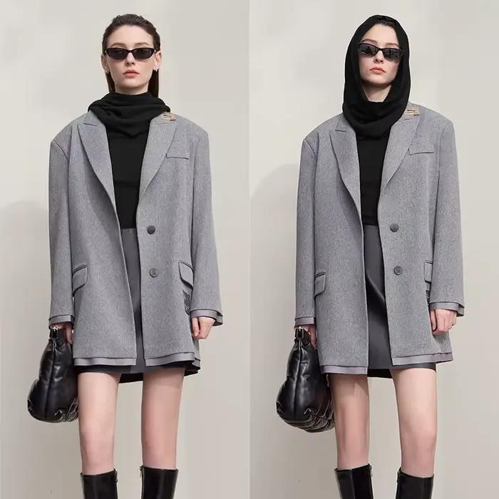 AMII femmes pull 2025 automne nouveau noël minimaliste mince haut tricoté