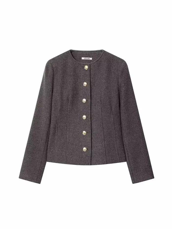HH Femme – Manteau Printemps Chic à Manches Longues