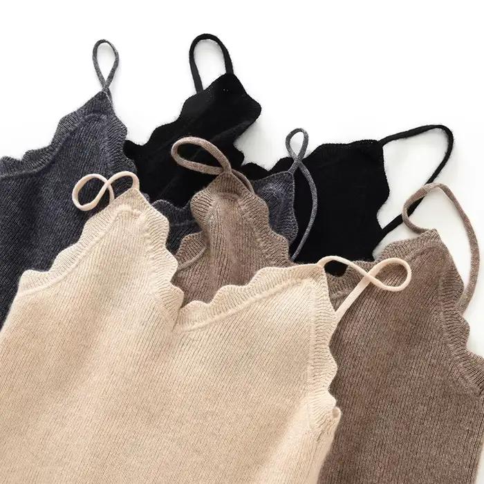 Haut en cachemire pour femme, élégant et sexy, parfait pour les soirées de club et les événements estivaux, tricoté, col en V, taille unique, style moderne