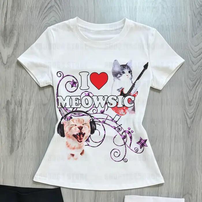 Vêtements pour femmes Y2k Kitty japonais