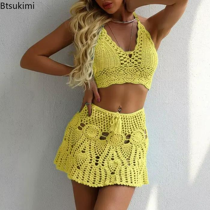 Maillot de bain sexy avec jupe coquillage pour femme
