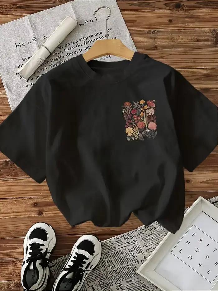 T-shirt à fleurs pour femmes