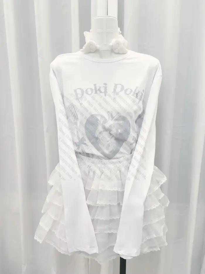Kawaii haut court femmes gothique