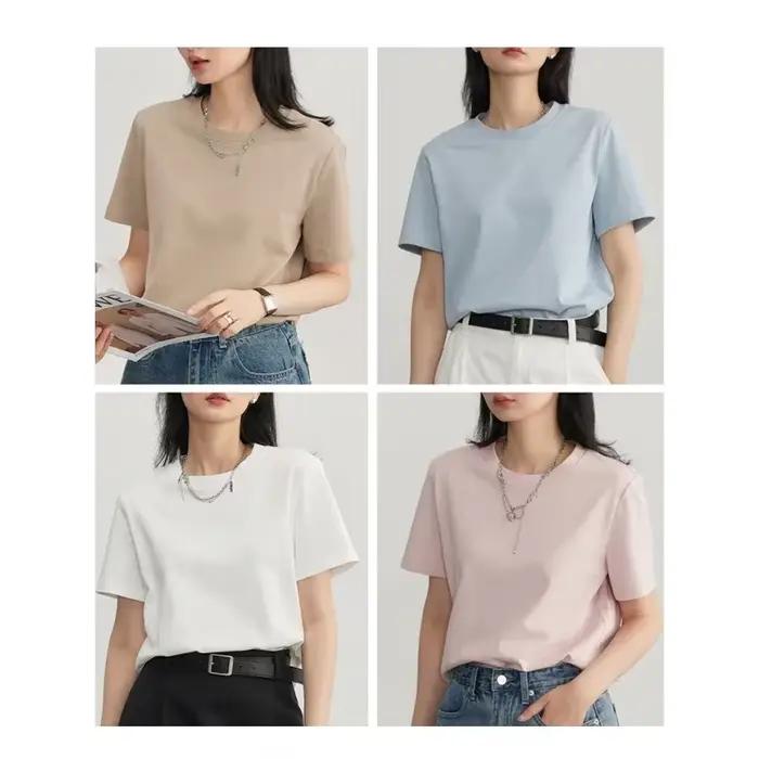 T-shirt féminin décontracté Chic Ven en coton pour femmes occasions estivales et décontractées